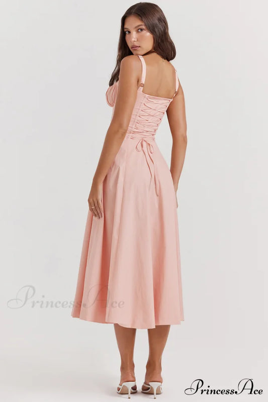 Carmen Pink Stylish Tunic Sundress