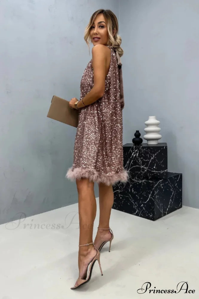 Casidy Sequin Stylish Mini Dress