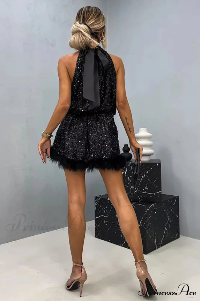 Casidy Sequin Stylish Mini Dress