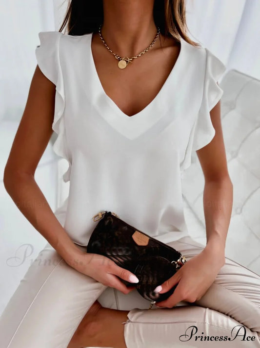 Casual Button Down Blouse color-2 / S