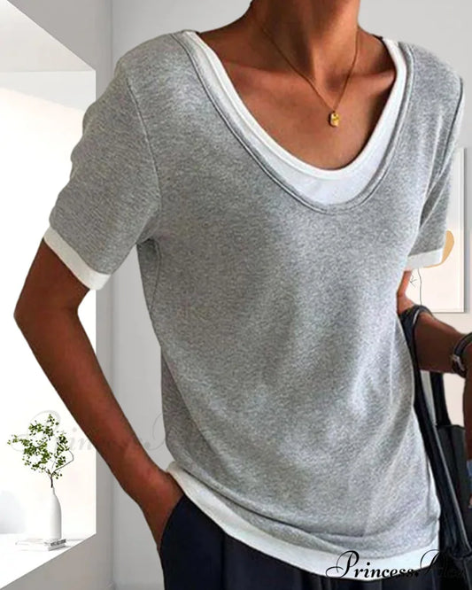 Casual Color Solid T-shirts