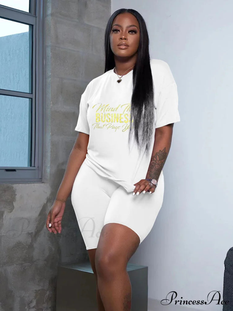 Casual Letter Graceful Loose Shirt