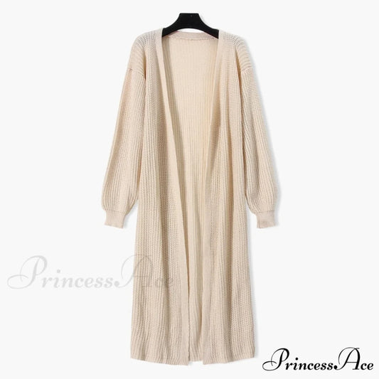 Casual Long Knitted Cardigan women V-Neck sweater