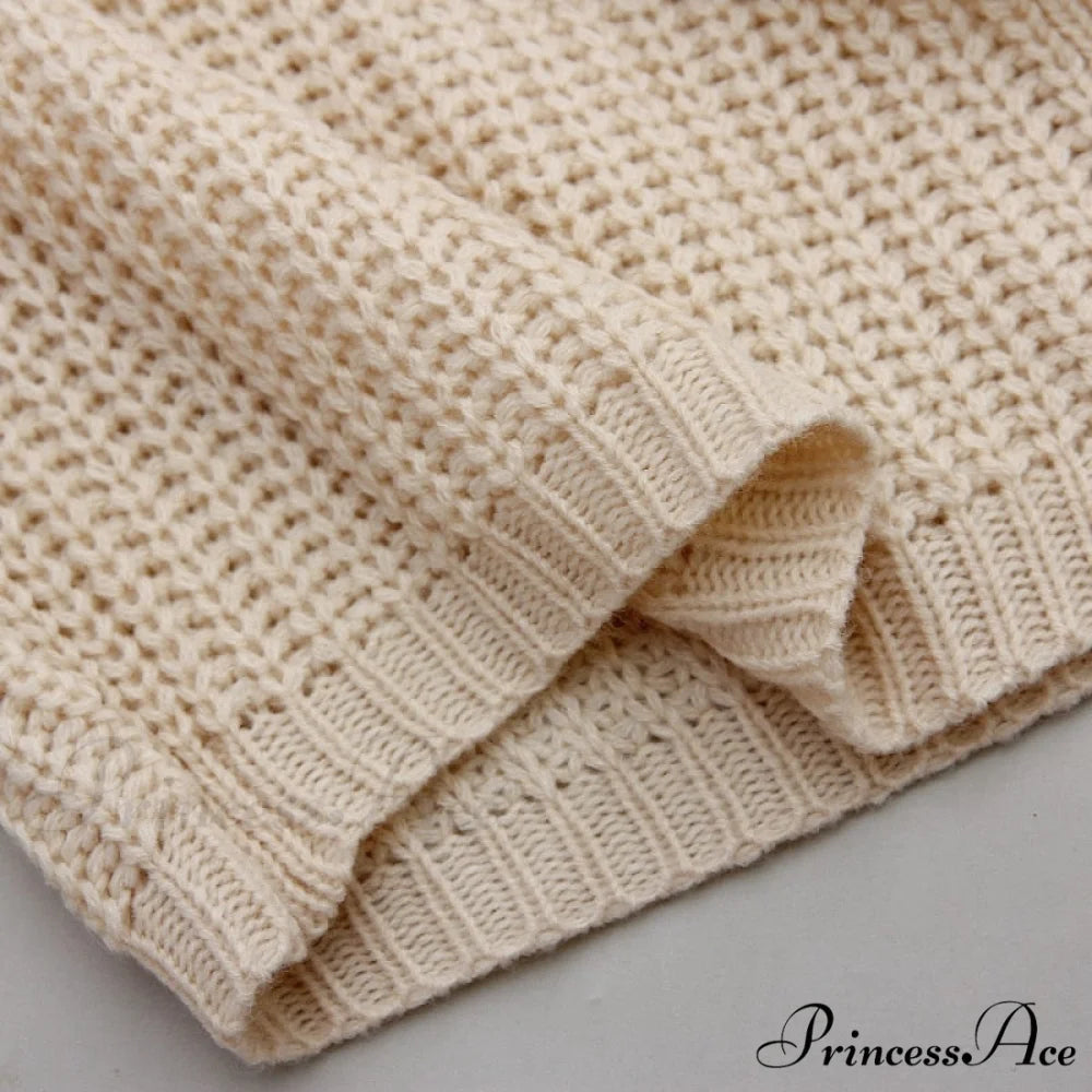 Casual Long Knitted Cardigan women V-Neck sweater