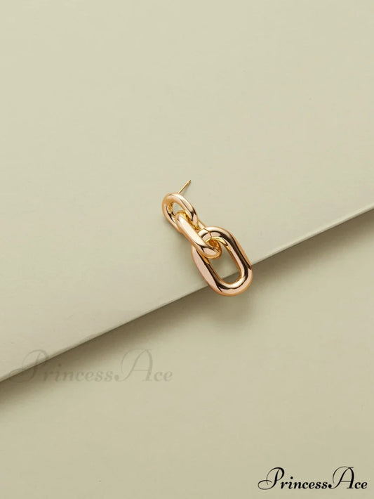 Chain Design Drop Earrings