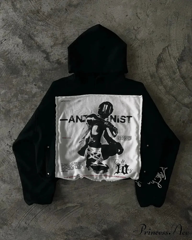 Character Graphic Dark Hoodie black 3 / S hoodies-241228