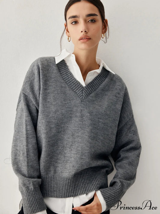 Charcoal Charming Sweater Grey / XS