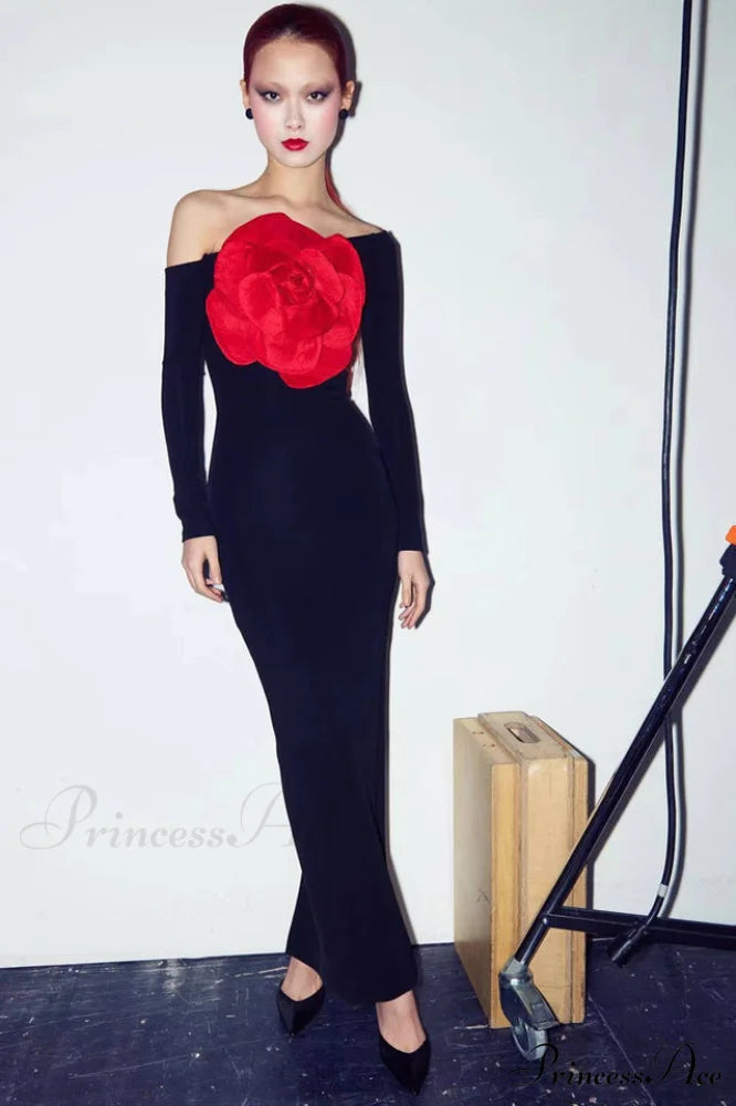 Charlotte Elegant Rose Dress