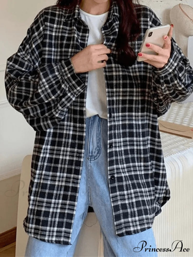 Checkered Charming Blouse