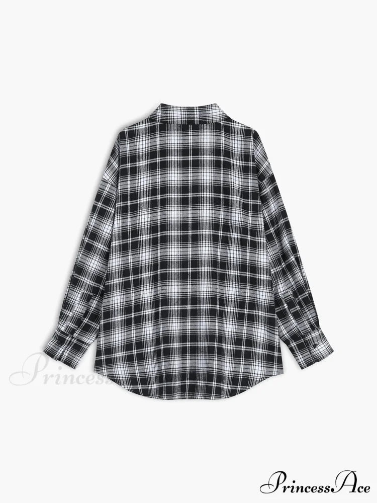 Checkered Charming Oversized Shirt