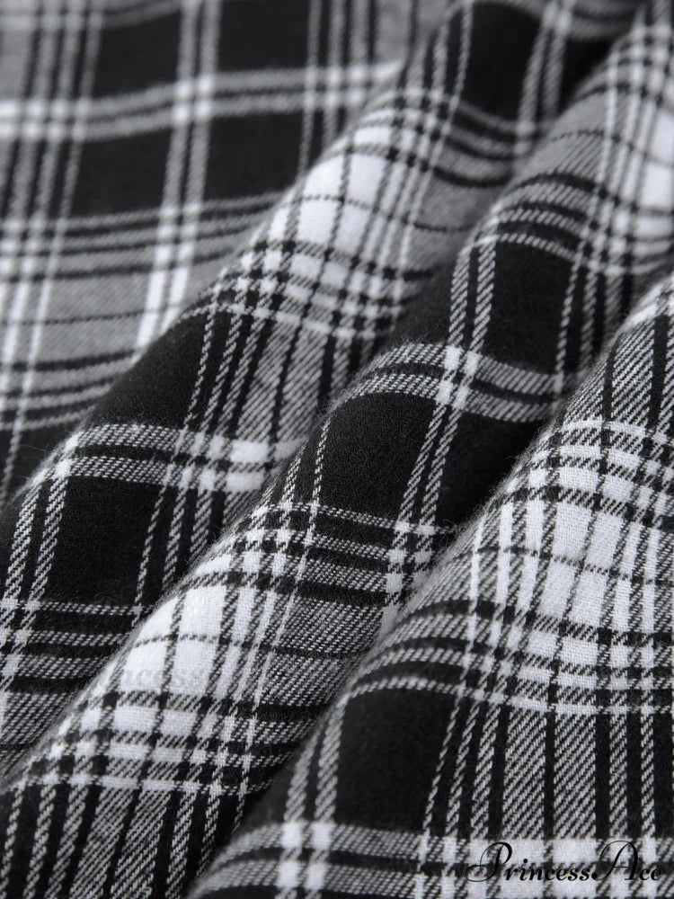 Checkered Charming Oversized Shirt
