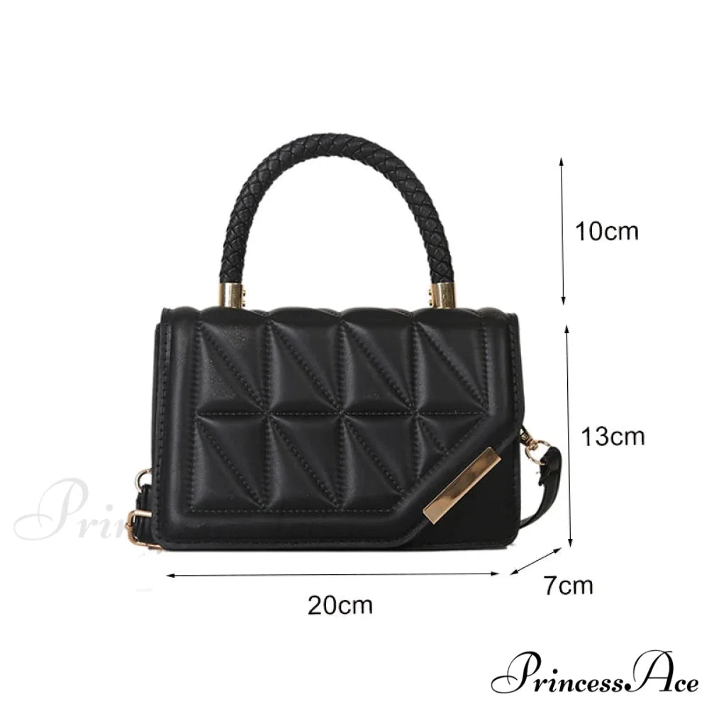 Checkered Faux Leather Designer Crossbody Purse handbag-250126