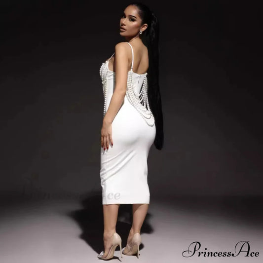 Chic Monochrome Lace Celebration Gown Formal Gown promdress-250223