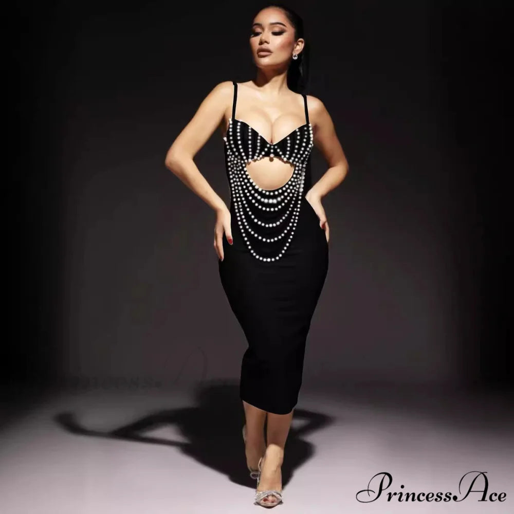 Chic Monochrome Lace Celebration Gown Formal Gown promdress-250223