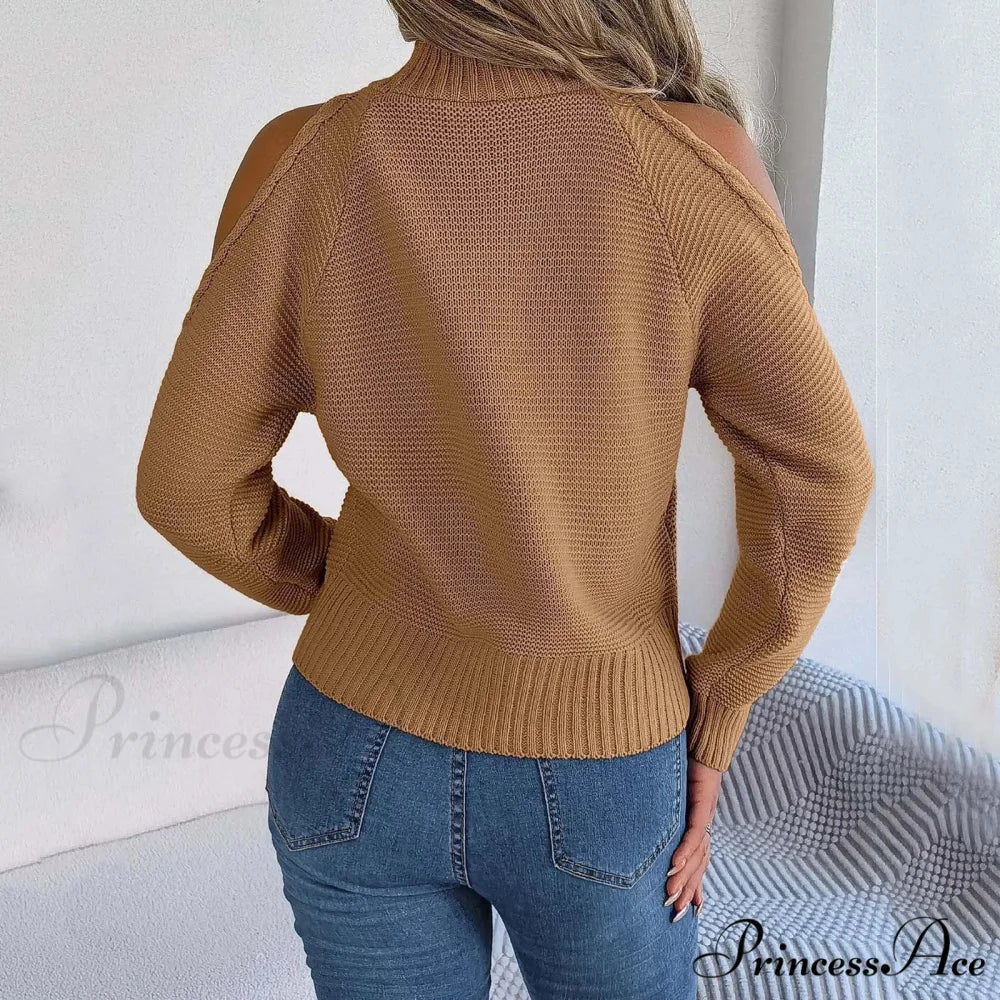 Chilly Disregard Baggy High-neck Sweater swraters-241228