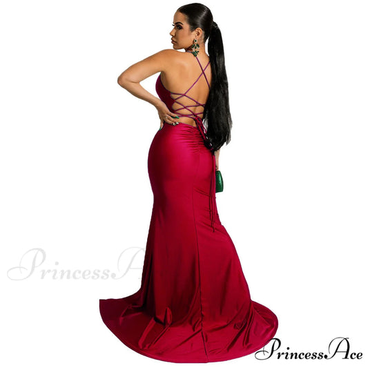 Chloe Lace-Up Stylish Back Formal Dress