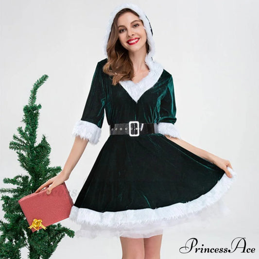 Christmas Adult Half Sleeve Ladies Dress