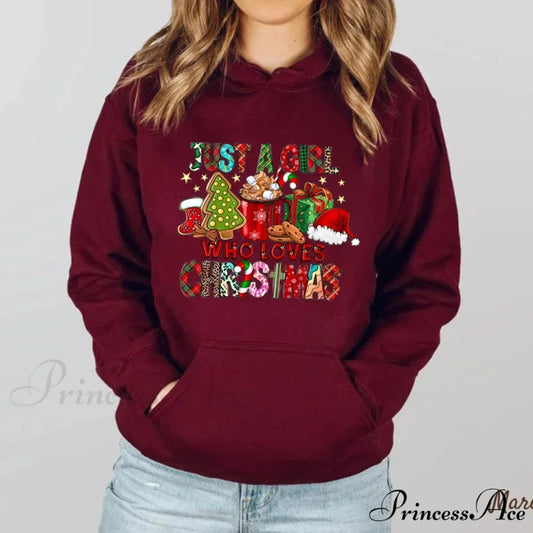 Christmas Holiday Lover Gift Hoodie Wine Red / S Christmas Hoodies-L