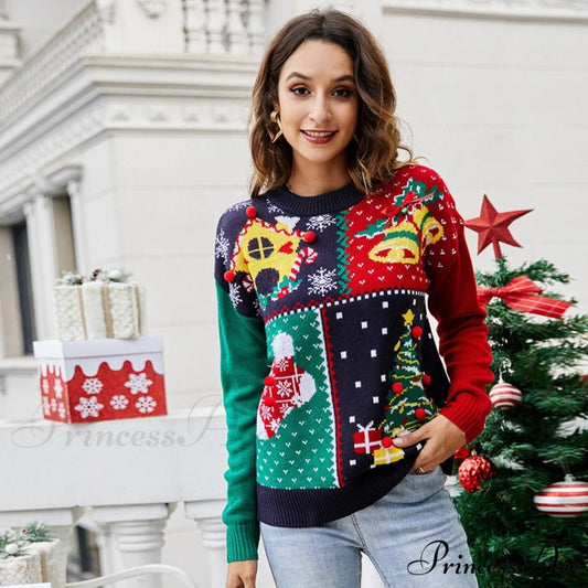 Christmas Little Snowflake Knitted Sweater
