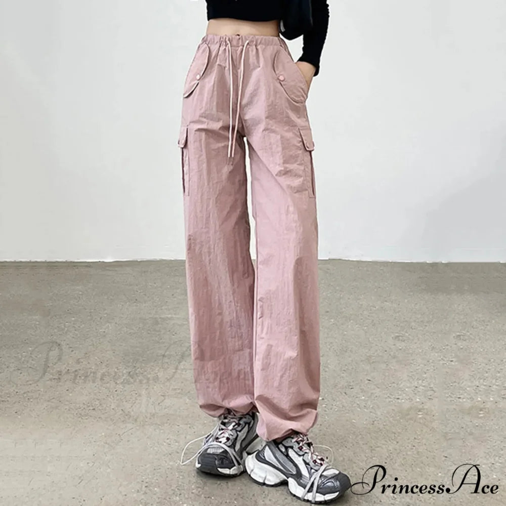 Cinch Bound Feet Trim Fit Jogger Pants Pink / S pants-241228
