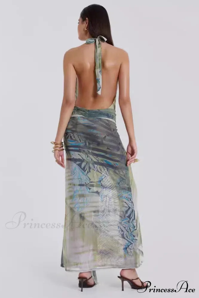 Cindy Plunge Stylish Maxi Dress