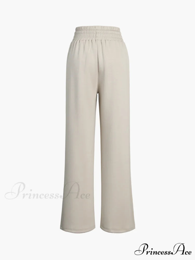 City Walk Graceful Wide Leg Sweatpants