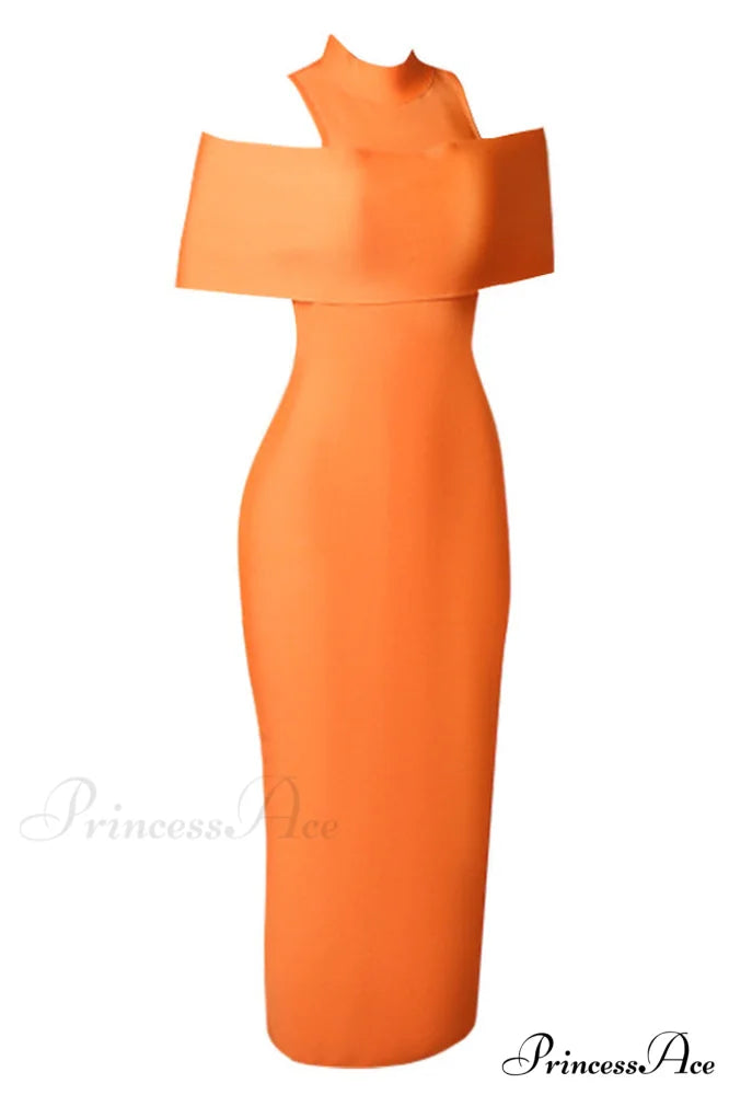 Clara Off Stylish Shoulder Bandage Dress