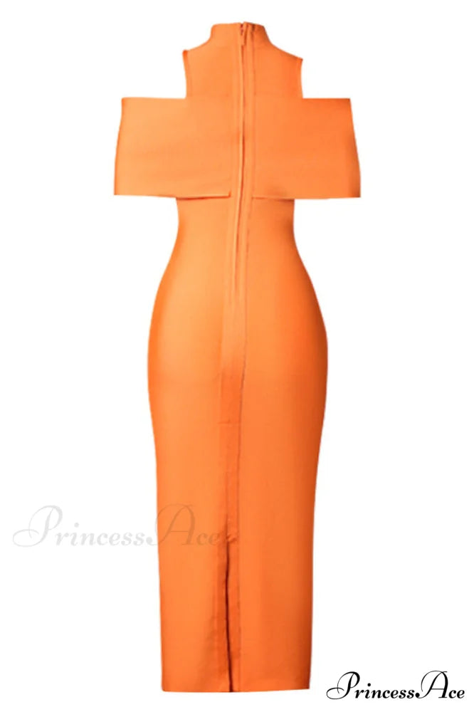 Clara Off Stylish Shoulder Bandage Dress