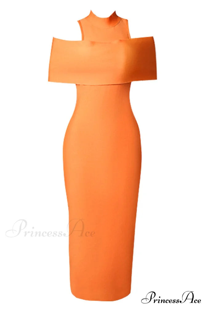 Clara Off Stylish Shoulder Bandage Dress