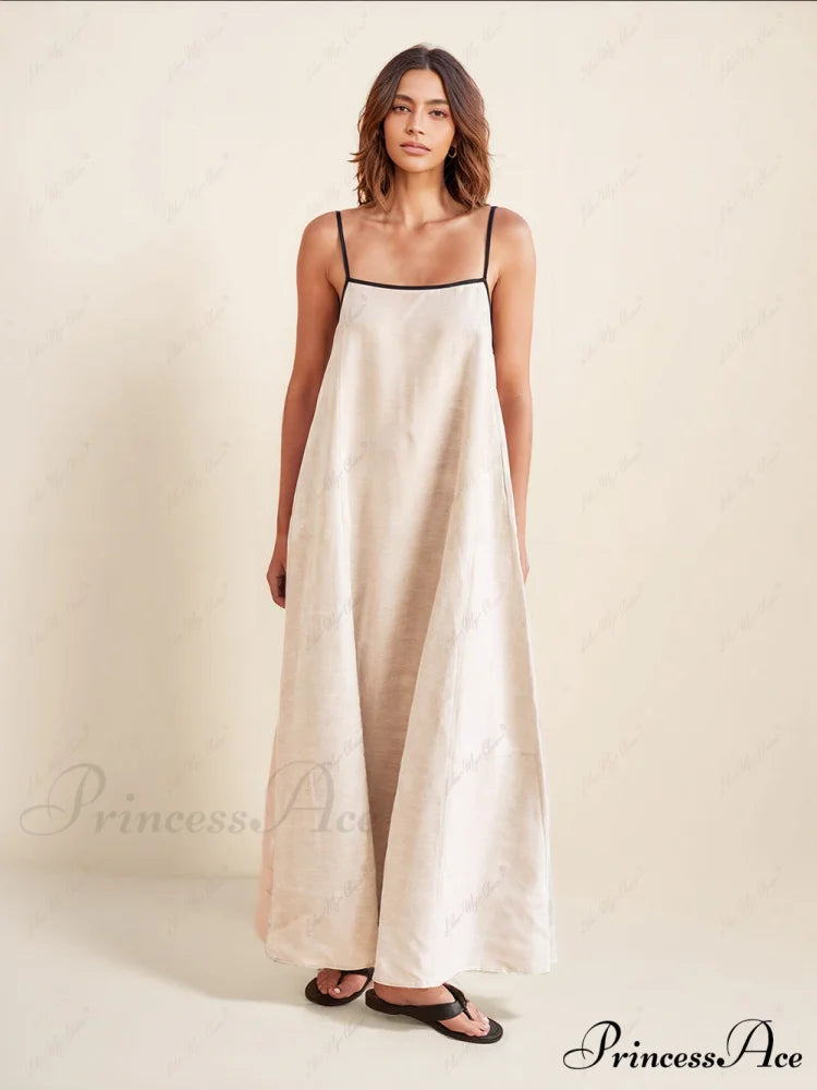 Classic Holiday Style Charming Contrasting Suspender Dress