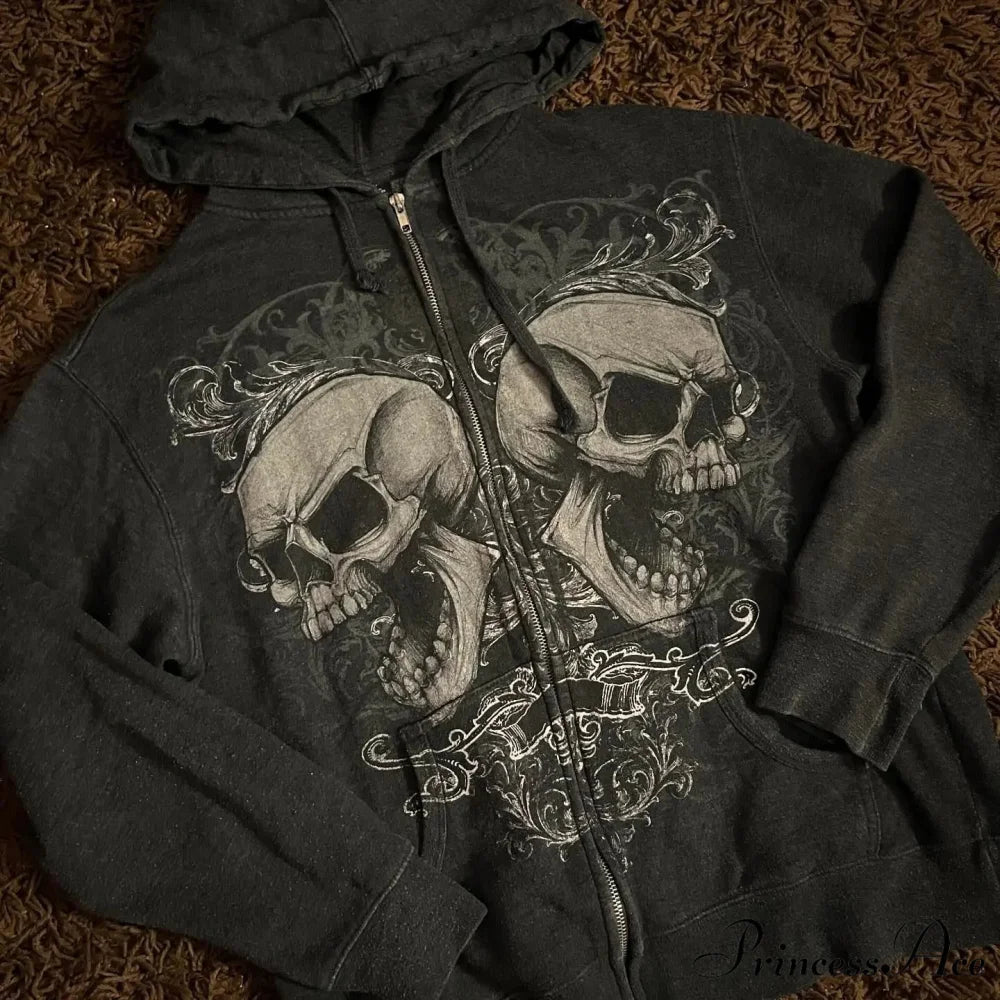 Clown Print Fleece Hoodie hoodies-241228