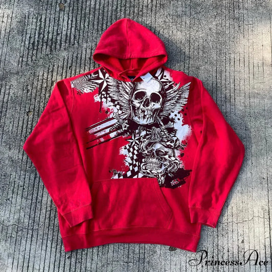Clown Visual Informal Hoodie red / M hoodies-241228