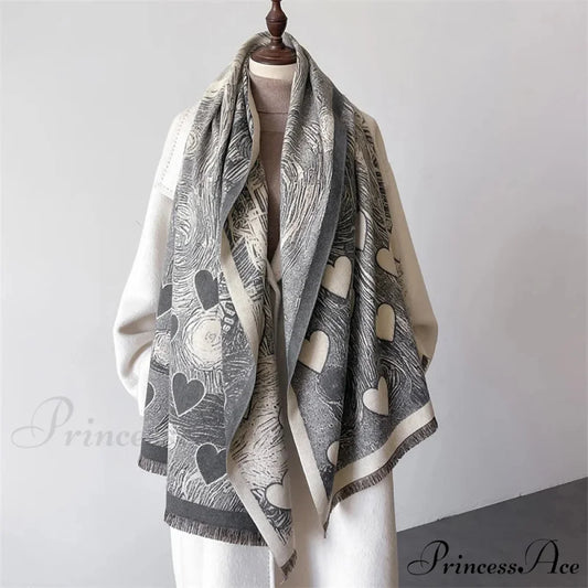Cold Cashmere Shawl Wrap Scarf black 1 scarf-241228