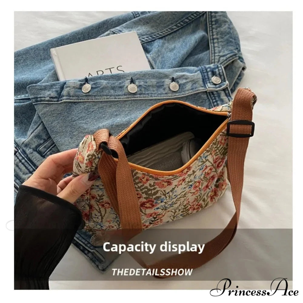 Cold Patterns Half-Moon Fabric Crossbody crossbody-250126