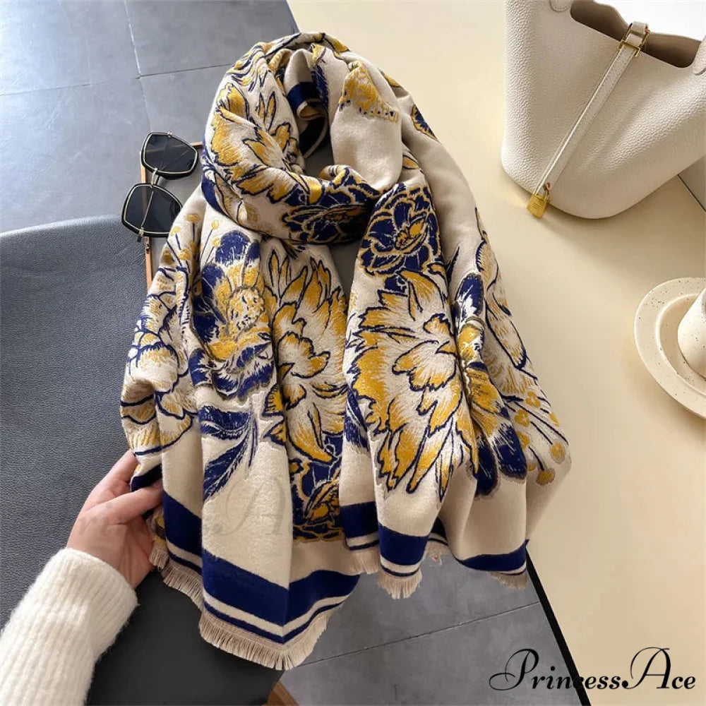 Cold Weather Soft Wool Pashmina Scarf scarf-241228