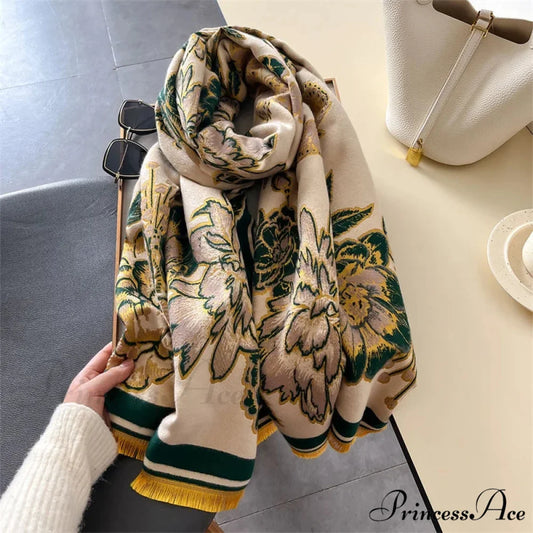 Cold Weather Soft Wool Pashmina Scarf scarf-241228