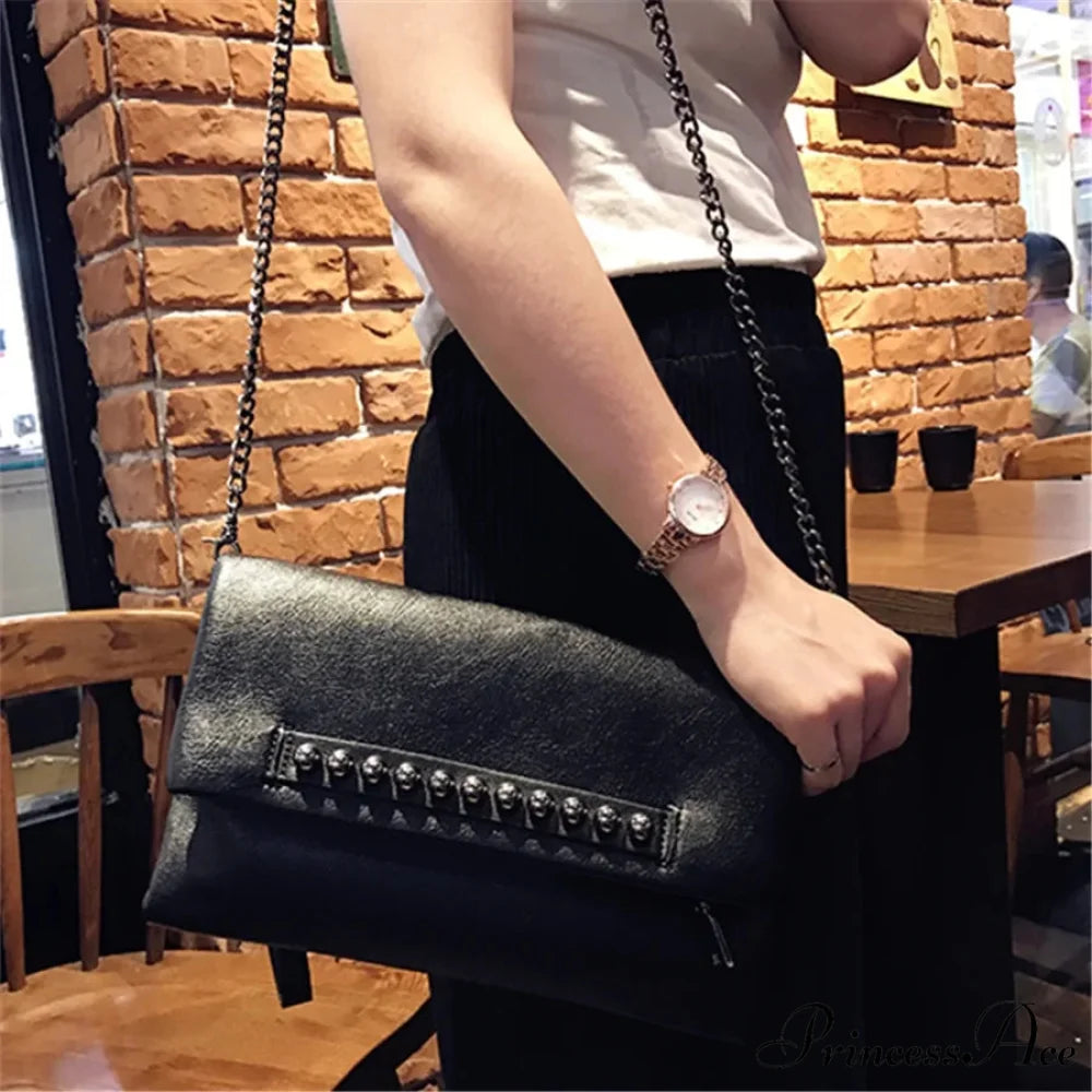 Collapsible Style Faux Leather Pouch Wristlet wristlet-250126