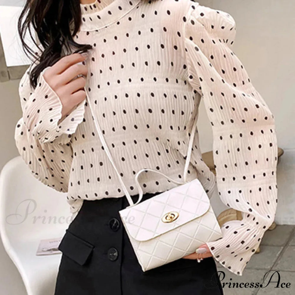 Compact Stylish Messenger Women’s Crossbody Purse White handbag-250126