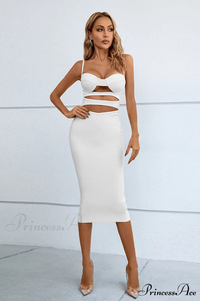 Constance Cut Out Charming Bandage Sheath Dress