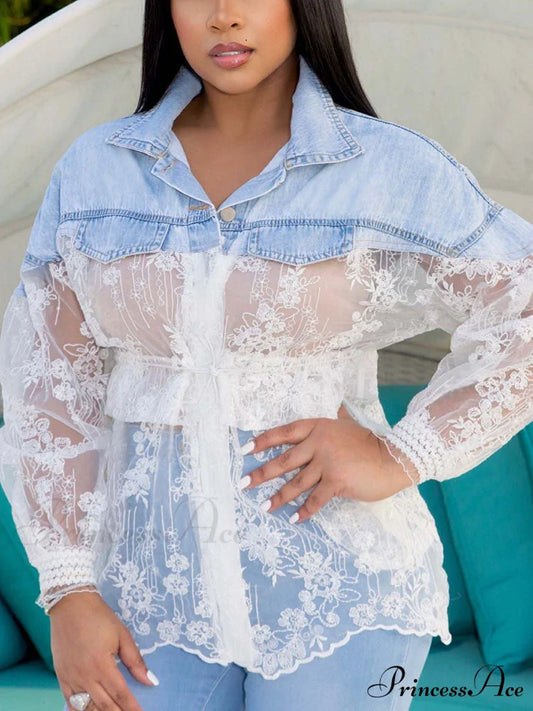 Contrast Color Shells Sleeveless Cutout Classic Prom Maxi Dress - Pink Blue / S