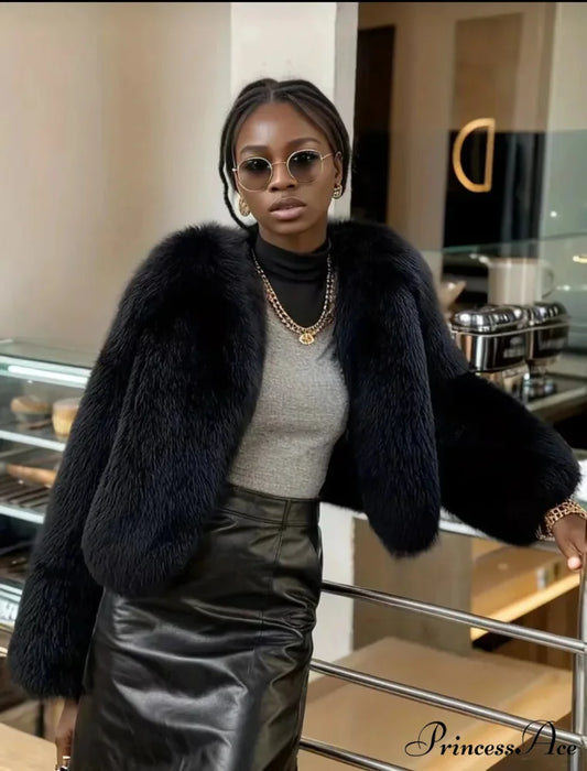 Copycat Fox Cozy Sophisticated Jacket Black / XS coats-241228
