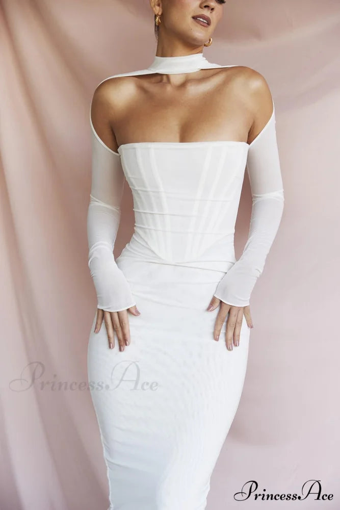 Corset Couture Stylish Bodycon Midi Dress