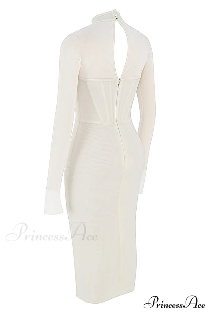 Corset Couture Stylish Bodycon Midi Dress