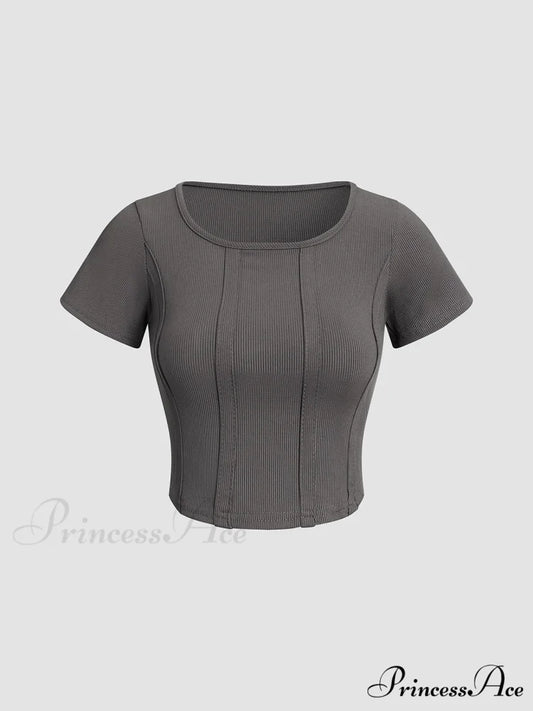Corset Square Graceful Neck Shirt