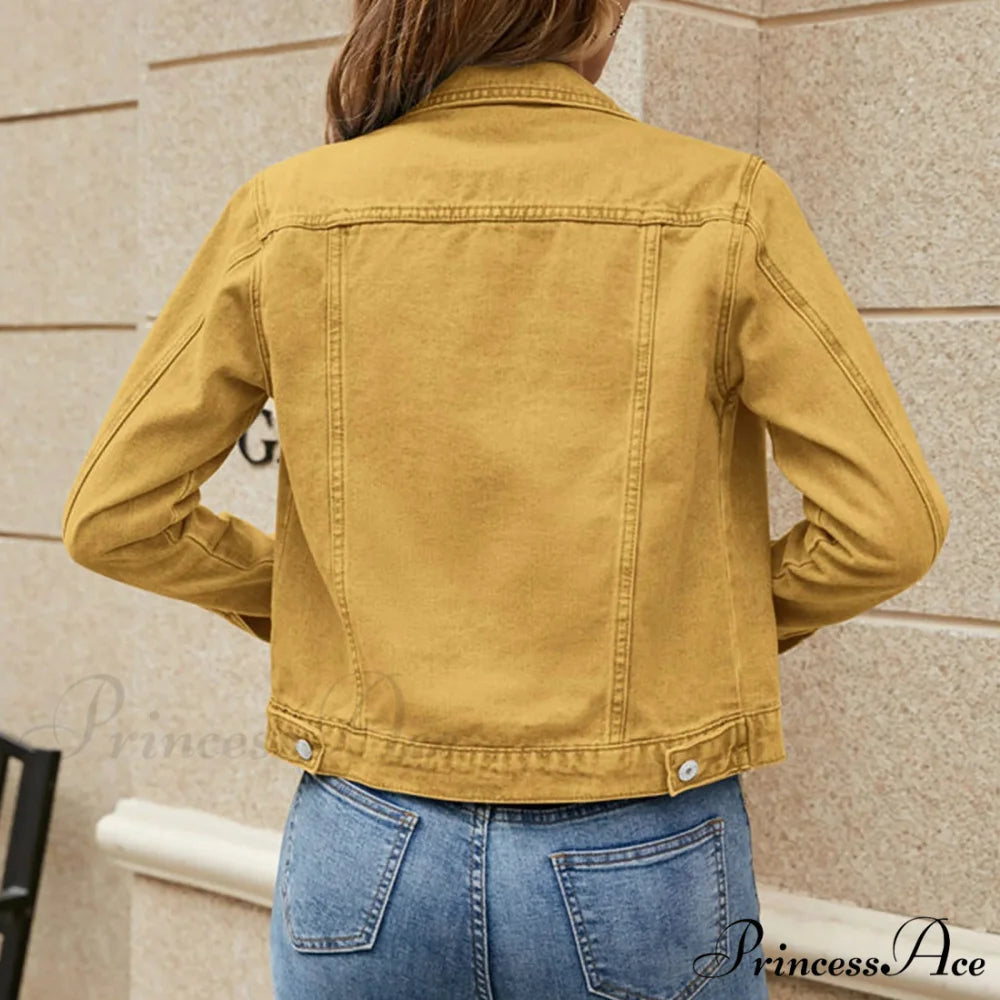 Cotton Denim Spring Autumn Cardigan Punk Gothic Bomber Windbreaker Hollow Out Jacket