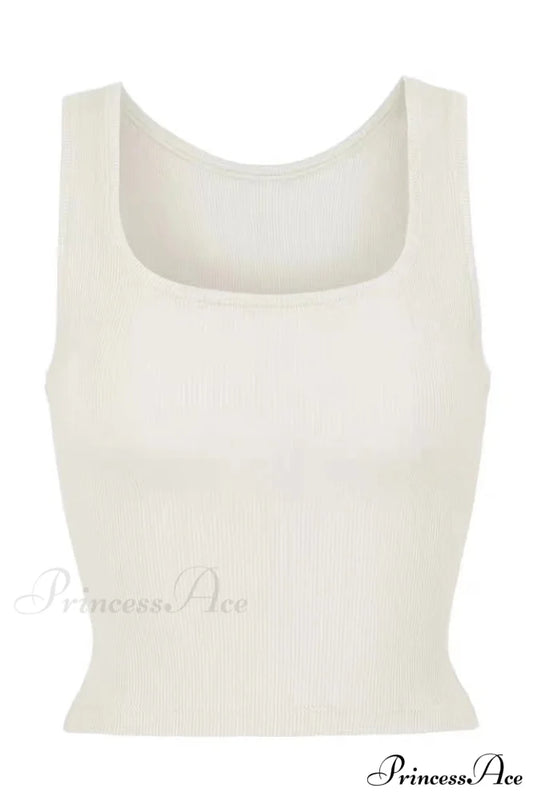 Cotton Elegant Rib Tank S / 1#