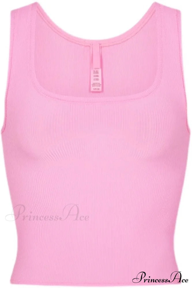 Cotton Elegant Rib Tank S / 2#
