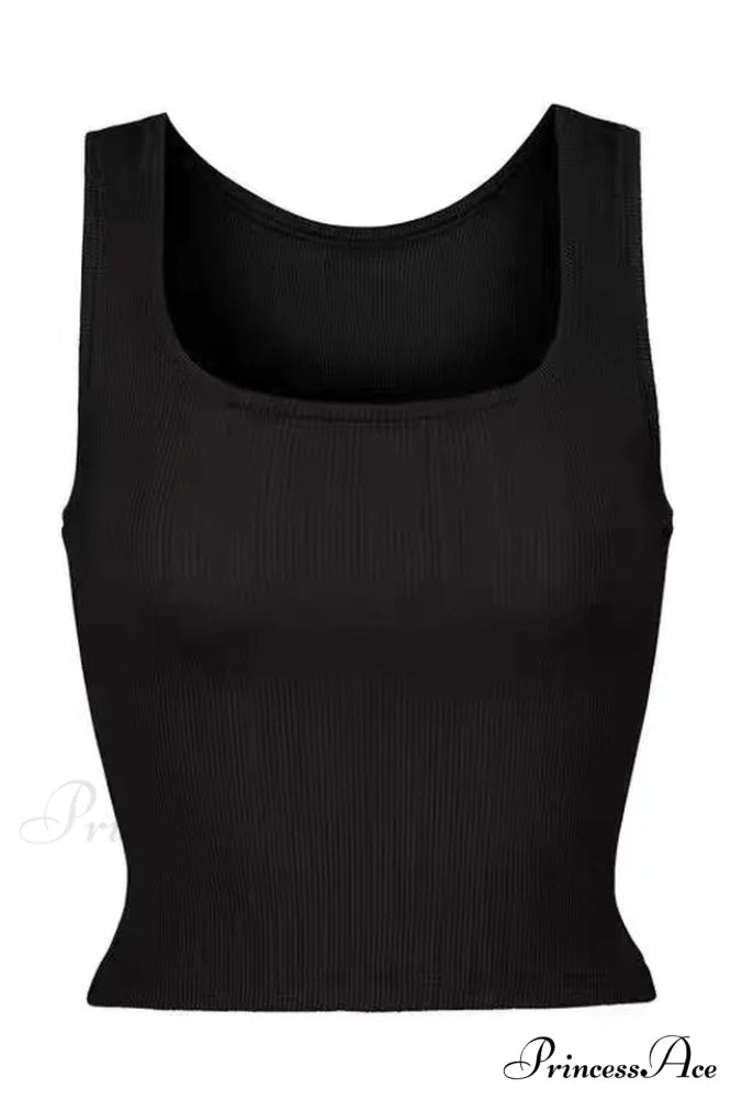 Cotton Elegant Rib Tank S / 4#
