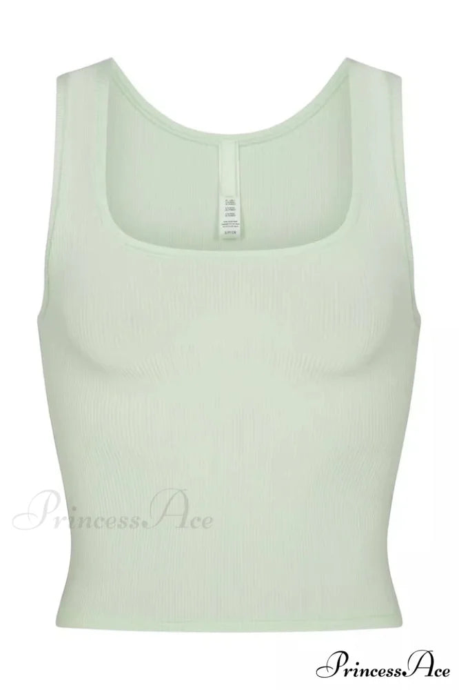Cotton Elegant Rib Tank S / 5#