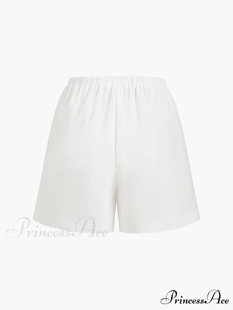 Cotton & Linen Cowgirl Modern Melody Two Piece Shorts Set